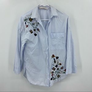 Zara Floral Blouse XS